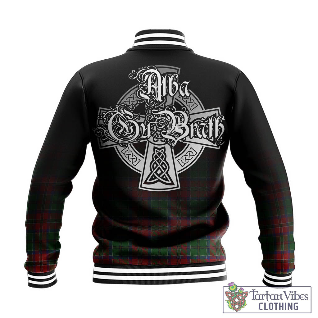 Tartan Vibes Clothing MacCulloch Tartan Baseball Jacket Featuring Alba Gu Brath Family Crest Celtic Inspired