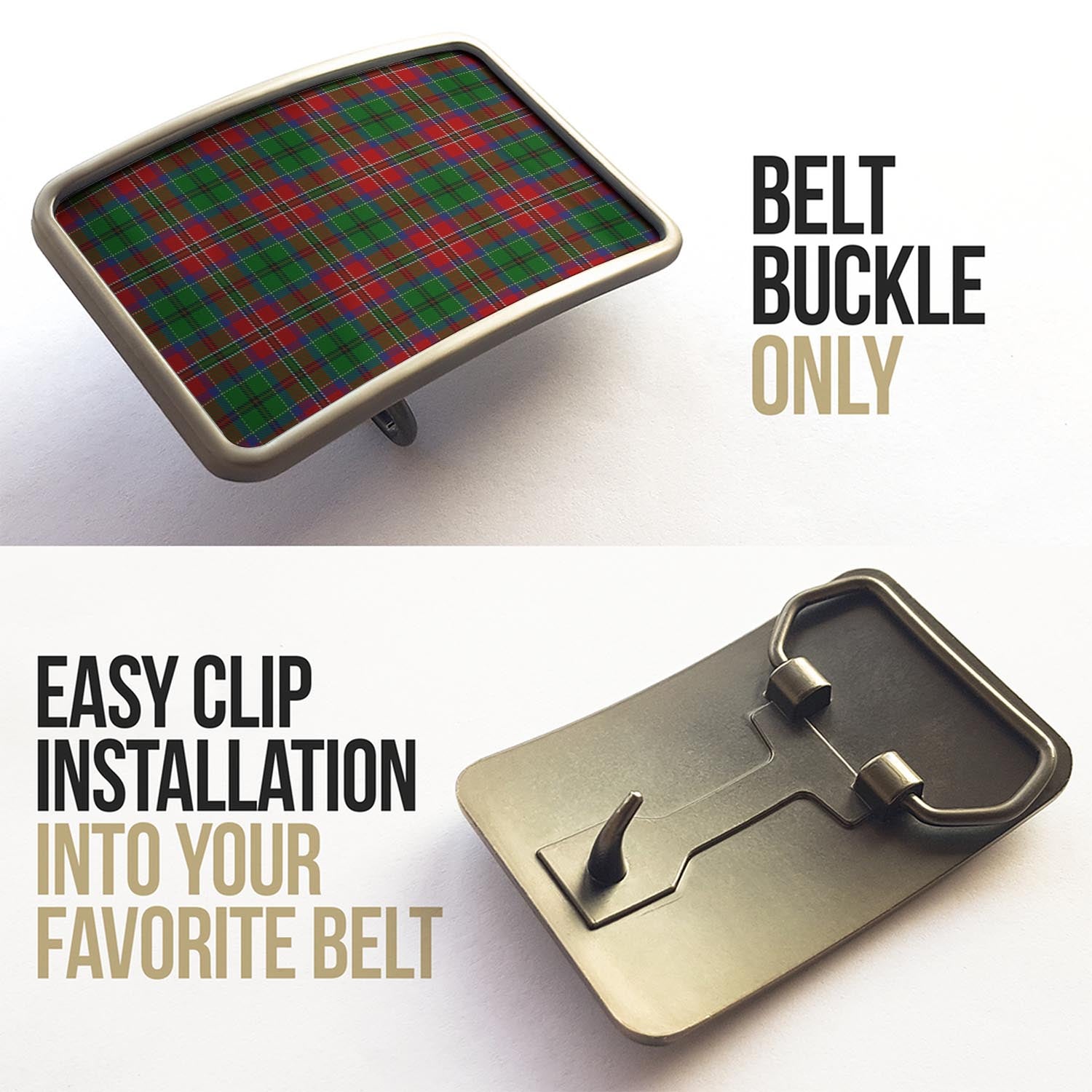 MacCulloch Tartan Belt Buckles - Tartanvibesclothing