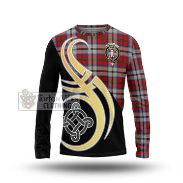 MacCulloch Dress Tartan Long Sleeve T-Shirt with Family Crest and Celtic Symbol Style