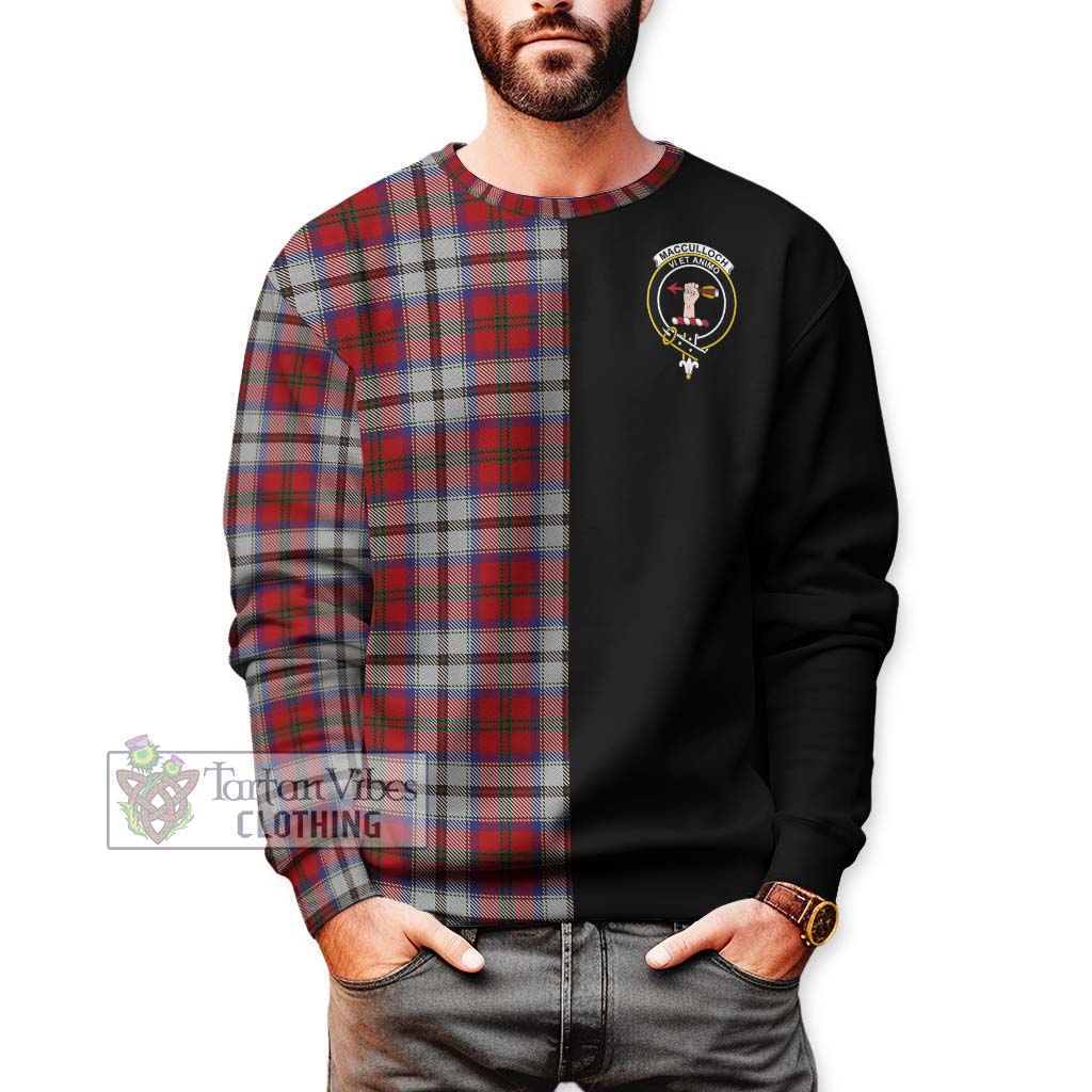 Tartan Vibes Clothing MacCulloch Dress Tartan Sweatshirt with Family Crest and Half Of Me Style