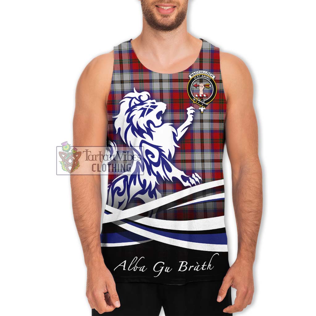 MacCulloch Dress Tartan Men's Tank Top with Alba Gu Brath Regal Lion Emblem Men - Tartanvibesclothing Shop