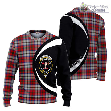 MacCulloch Dress Tartan Ugly Sweater with Family Crest Circle Style