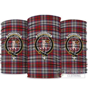 MacCulloch Dress Tartan Neck Gaiters, Tartan Bandanas, Tartan Head Band with Family Crest