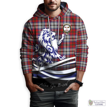 MacCulloch Dress Tartan Hoodie with Alba Gu Brath Regal Lion Emblem