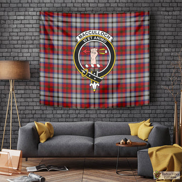 MacCulloch Dress Tartan Tapestry Wall Hanging and Home Decor for Room with Family Crest