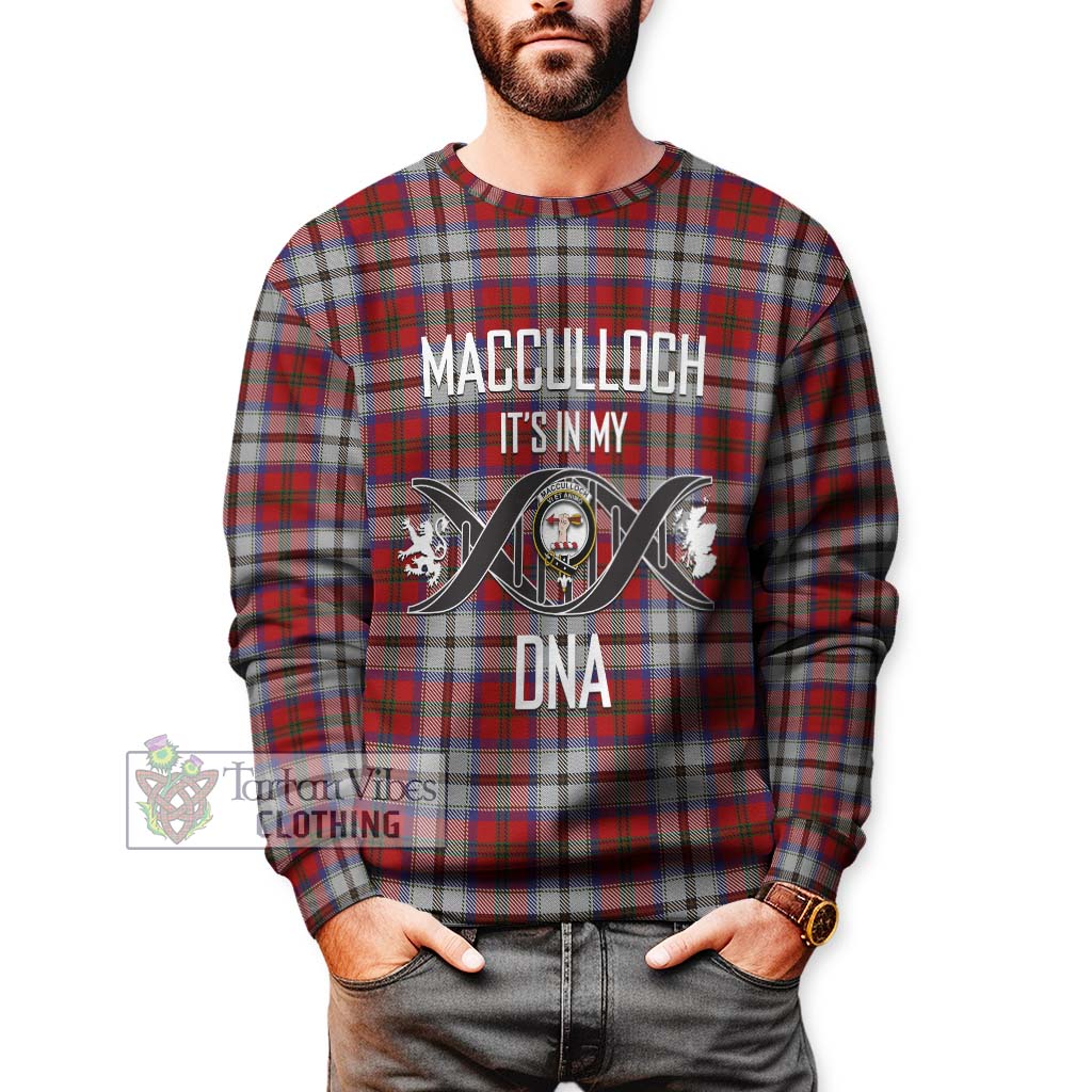 Tartan Vibes Clothing MacCulloch Dress Tartan Sweatshirt with Family Crest DNA In Me Style