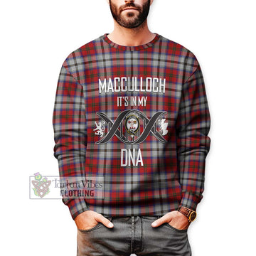 MacCulloch Dress Tartan Sweatshirt with Family Crest DNA In Me Style