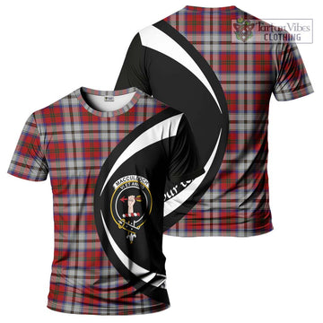 MacCulloch Dress Tartan T-Shirt with Family Crest Circle Style