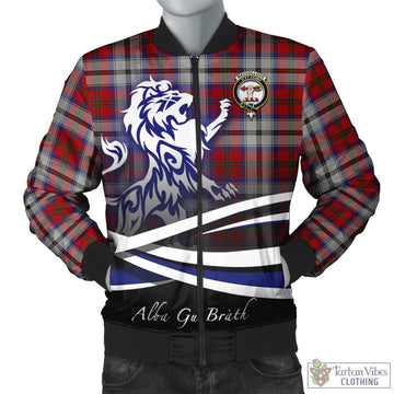 MacCulloch Dress Tartan Bomber Jacket with Alba Gu Brath Regal Lion Emblem