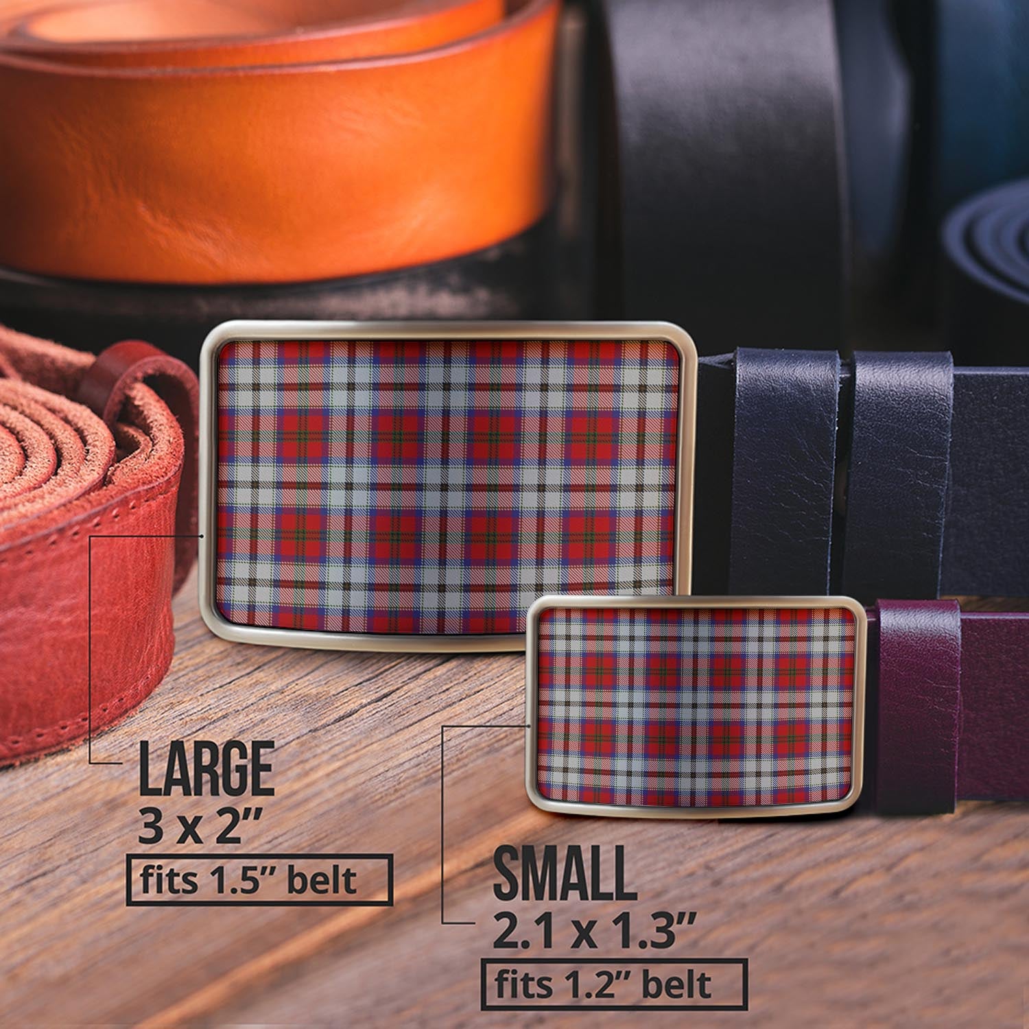 MacCulloch Dress Tartan Belt Buckles - Tartanvibesclothing