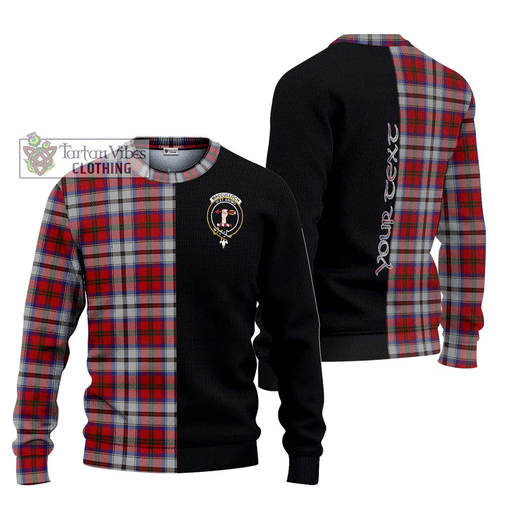 Tartan Vibes Clothing MacCulloch Dress Tartan Knitted Sweater with Family Crest and Half Of Me Style