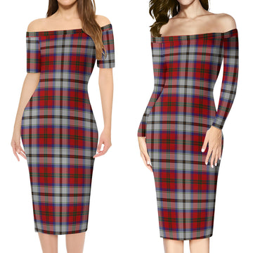 MacCulloch Dress Tartan Off Shoulder Lady Dress