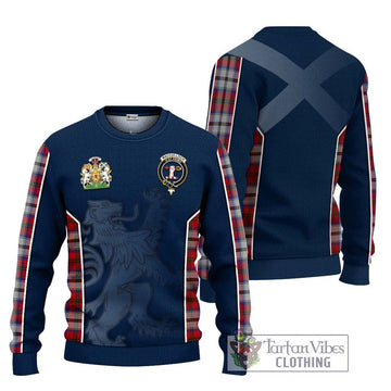 MacCulloch Dress Tartan Knitted Sweater with Family Crest and Lion Rampant Vibes Sport Style