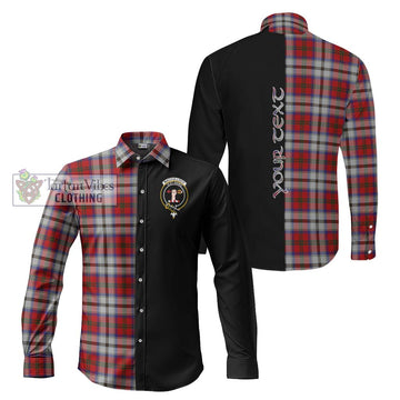 MacCulloch Dress Tartan Long Sleeve Button Shirt with Family Crest and Half Of Me Style