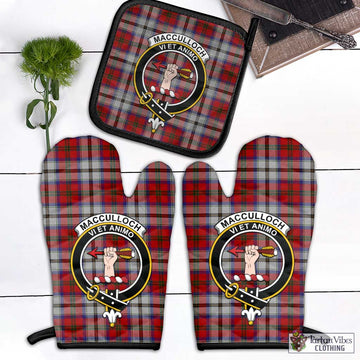 MacCulloch Dress Tartan Combo Oven Mitt & Pot-Holder with Family Crest