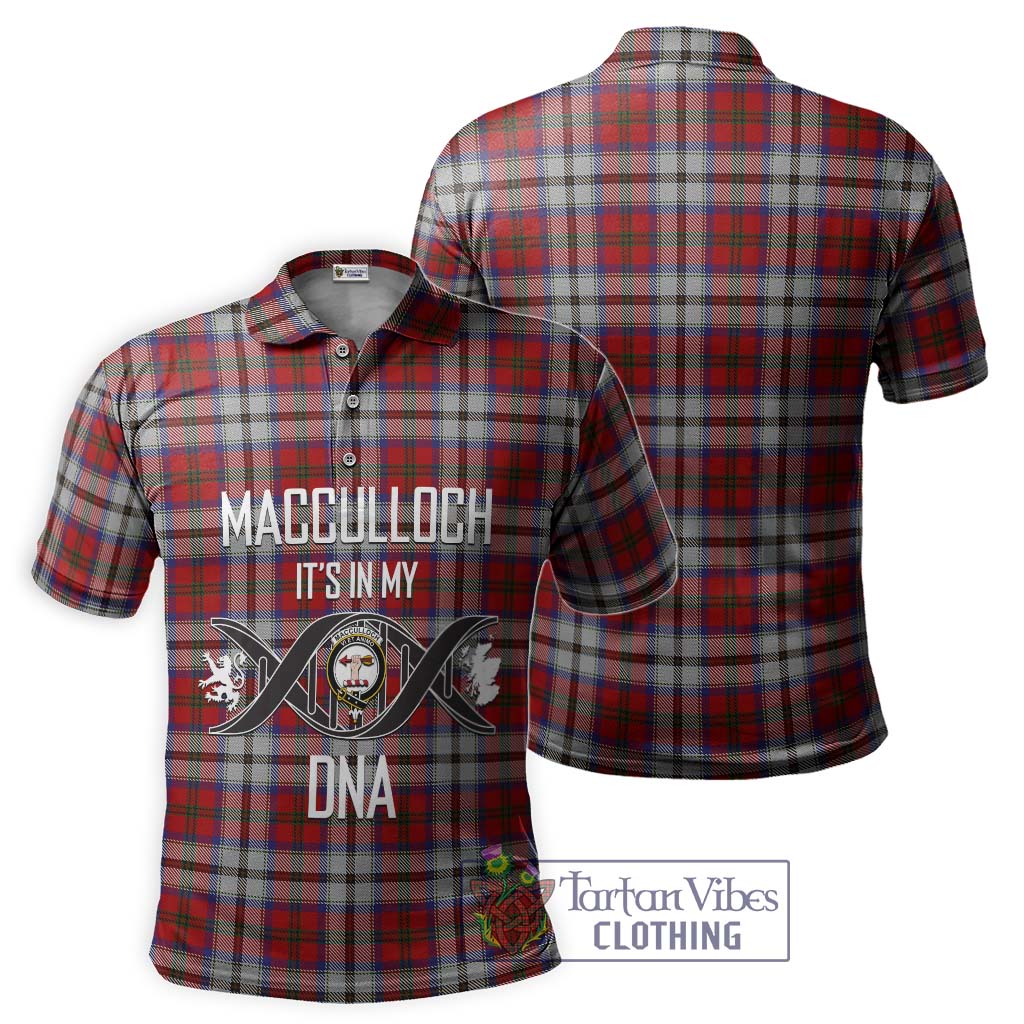 Tartan Vibes Clothing MacCulloch Dress Tartan Polo Shirt with Family Crest DNA In Me Style