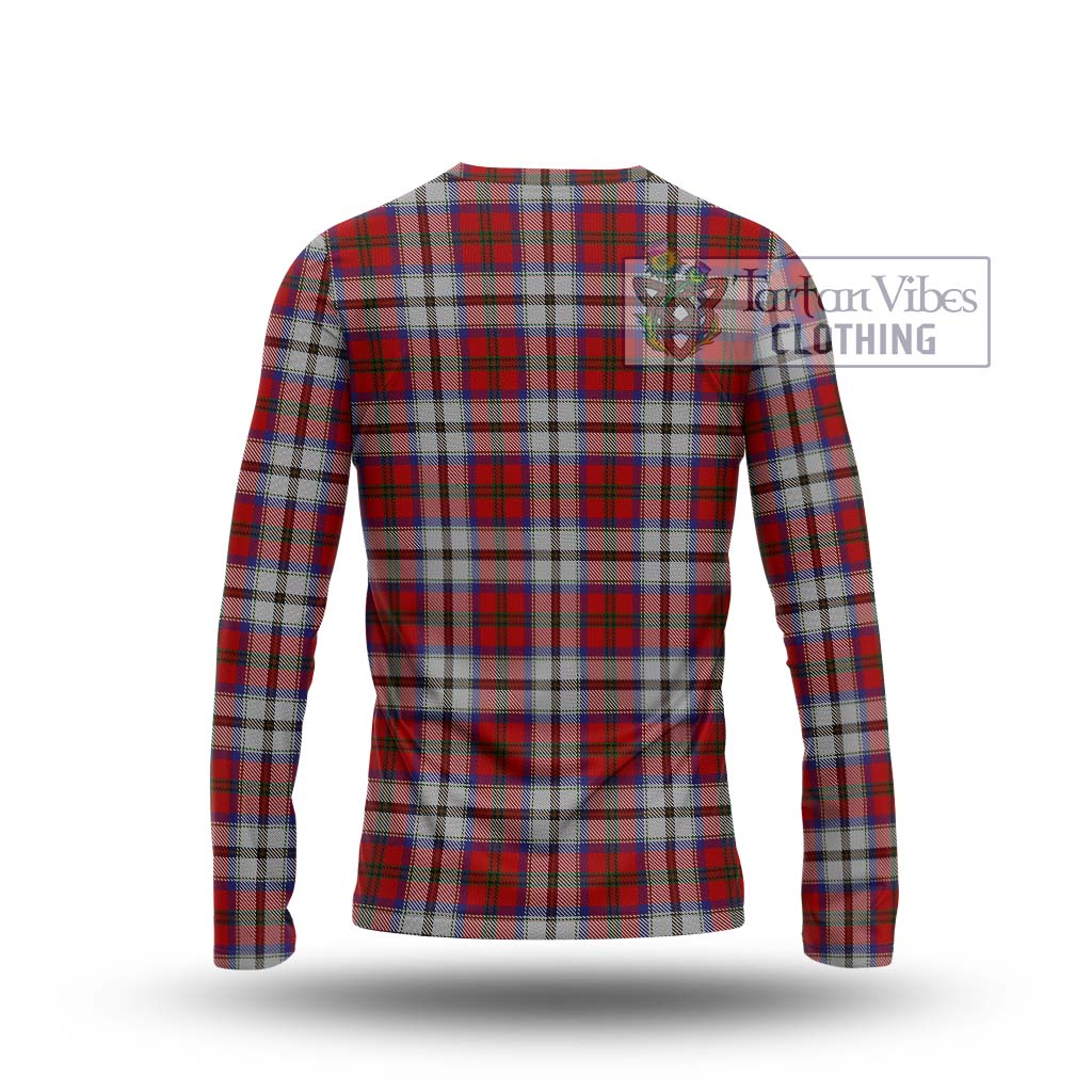 Tartan Vibes Clothing MacCulloch Dress Tartan Long Sleeve T-Shirt with Family Crest DNA In Me Style