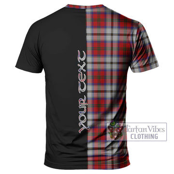 MacCulloch Dress Tartan T-Shirt with Family Crest and Half Of Me Style