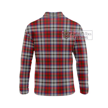 MacCulloch Dress Tartan Long Sleeve Polo Shirt with Family Crest DNA In Me Style