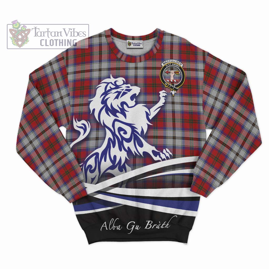 Tartan Vibes Clothing MacCulloch Dress Tartan Sweatshirt with Alba Gu Brath Regal Lion Emblem