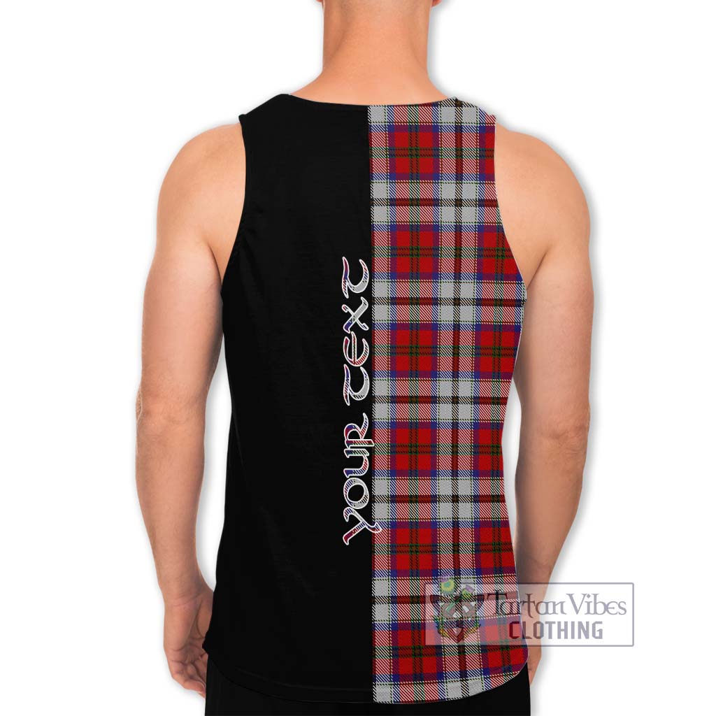 Tartan Vibes Clothing MacCulloch Dress Tartan Men's Tank Top with Family Crest and Half Of Me Style