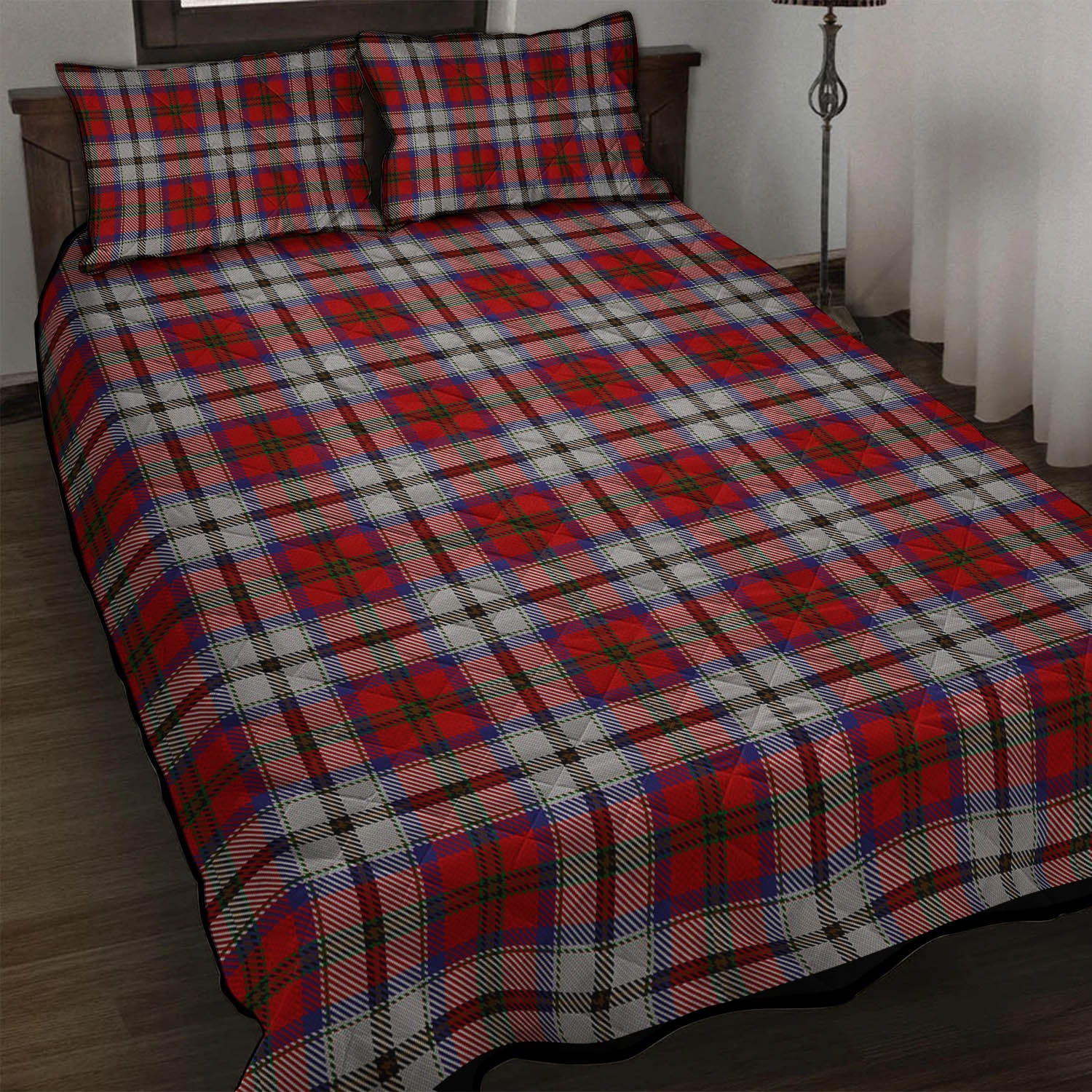 MacCulloch Dress Tartan Quilt Bed Set - Tartanvibesclothing