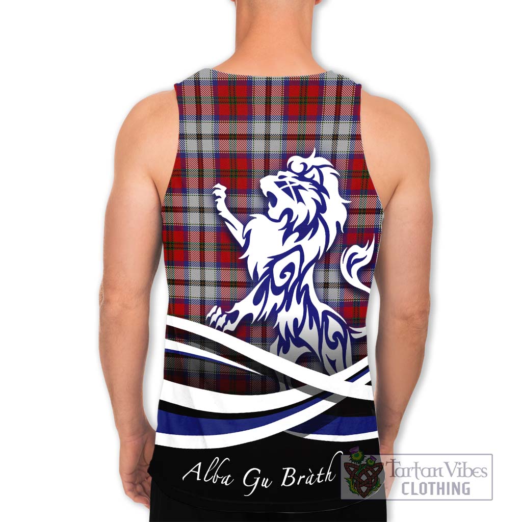 Tartan Vibes Clothing MacCulloch Dress Tartan Men's Tank Top with Alba Gu Brath Regal Lion Emblem