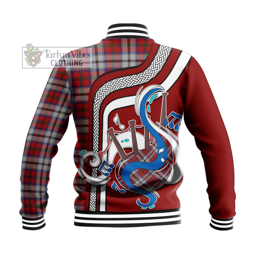 Tartan Vibes Clothing MacCulloch Dress Tartan Baseball Jacket with Epic Bagpipe Style