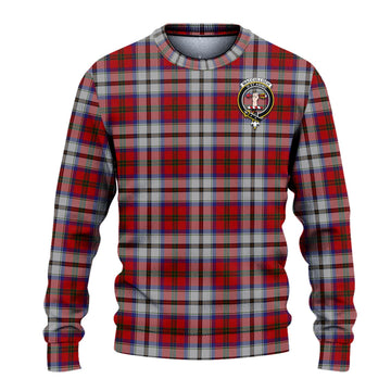 MacCulloch Dress Tartan Knitted Sweater with Family Crest