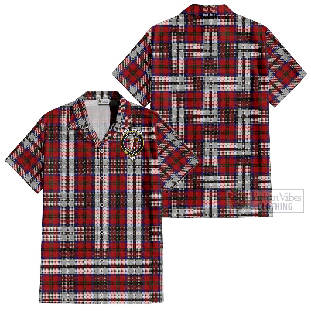 Tartan Vibes Clothing MacCulloch Dress Tartan Cotton Hawaiian Shirt with Family Crest