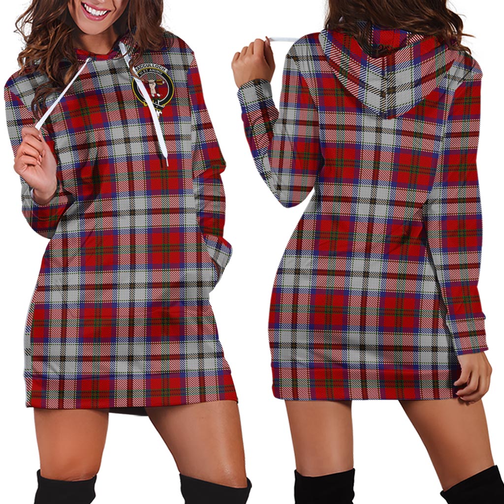 MacCulloch Dress Tartan Hoodie Dress with Family Crest - Tartanvibesclothing