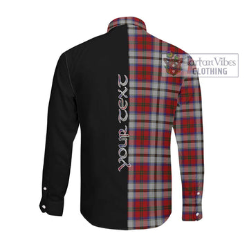 MacCulloch Dress Tartan Long Sleeve Button Shirt with Family Crest and Half Of Me Style