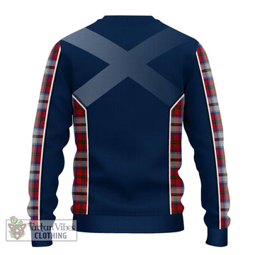 MacCulloch Dress Tartan Knitted Sweater with Family Crest and Lion Rampant Vibes Sport Style