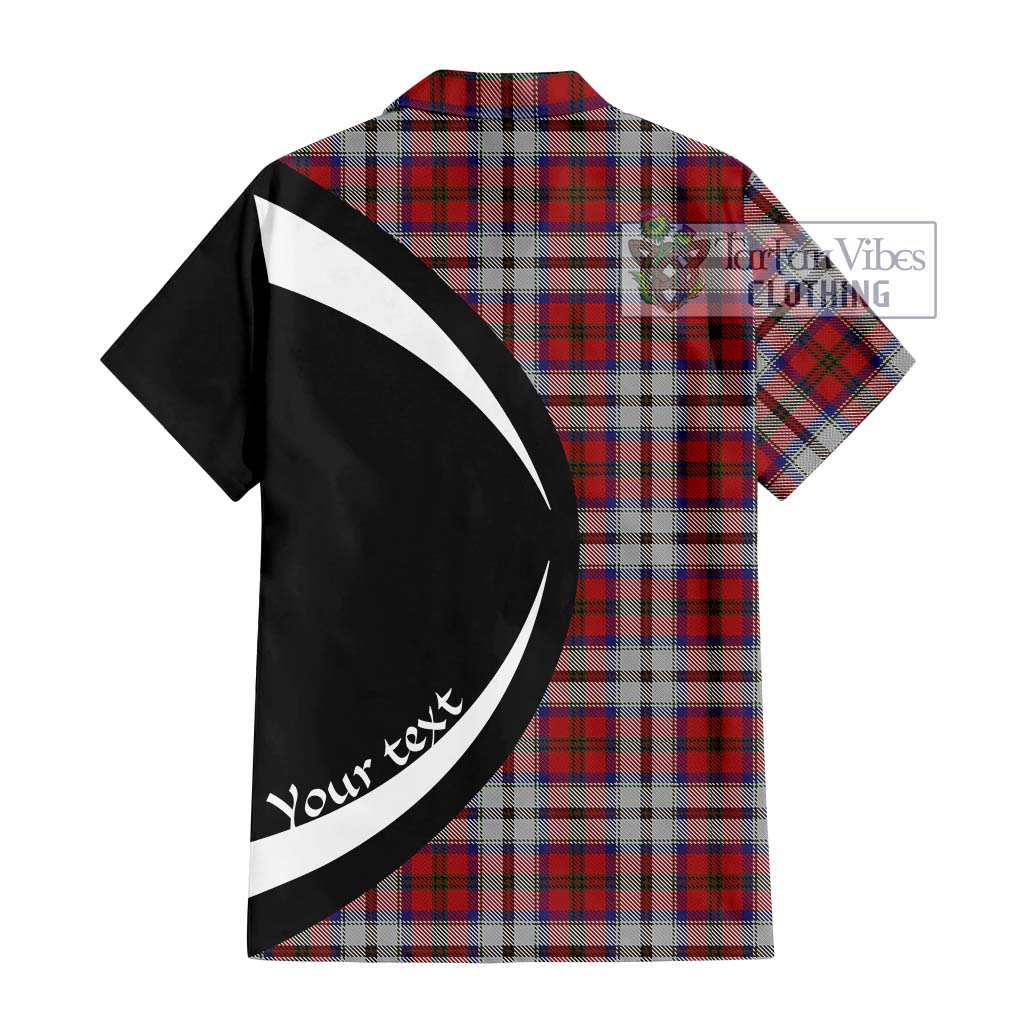 MacCulloch Dress Tartan Short Sleeve Button Up with Family Crest Circle Style - Tartan Vibes Clothing