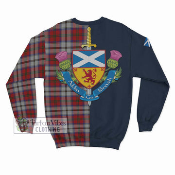 MacCulloch Dress Tartan Sweatshirt with Scottish Lion Royal Arm Half Style