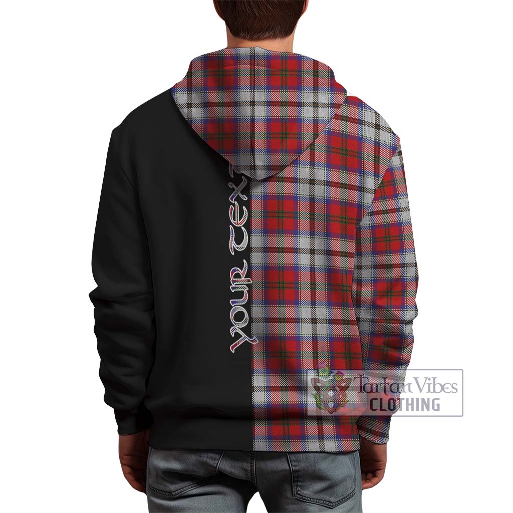 Tartan Vibes Clothing MacCulloch Dress Tartan Hoodie with Family Crest and Half Of Me Style