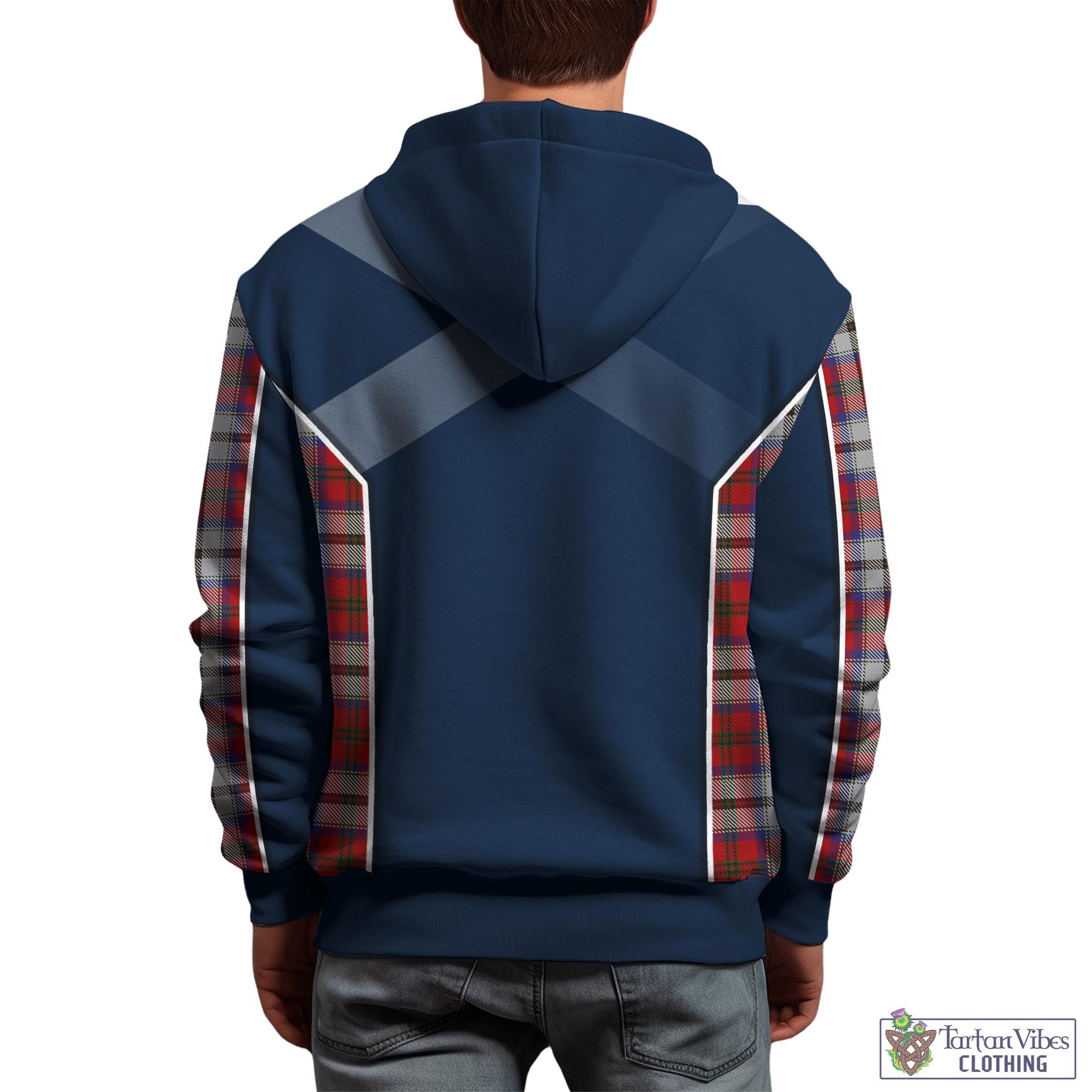 Tartan Vibes Clothing MacCulloch Dress Tartan Hoodie with Family Crest and Scottish Thistle Vibes Sport Style
