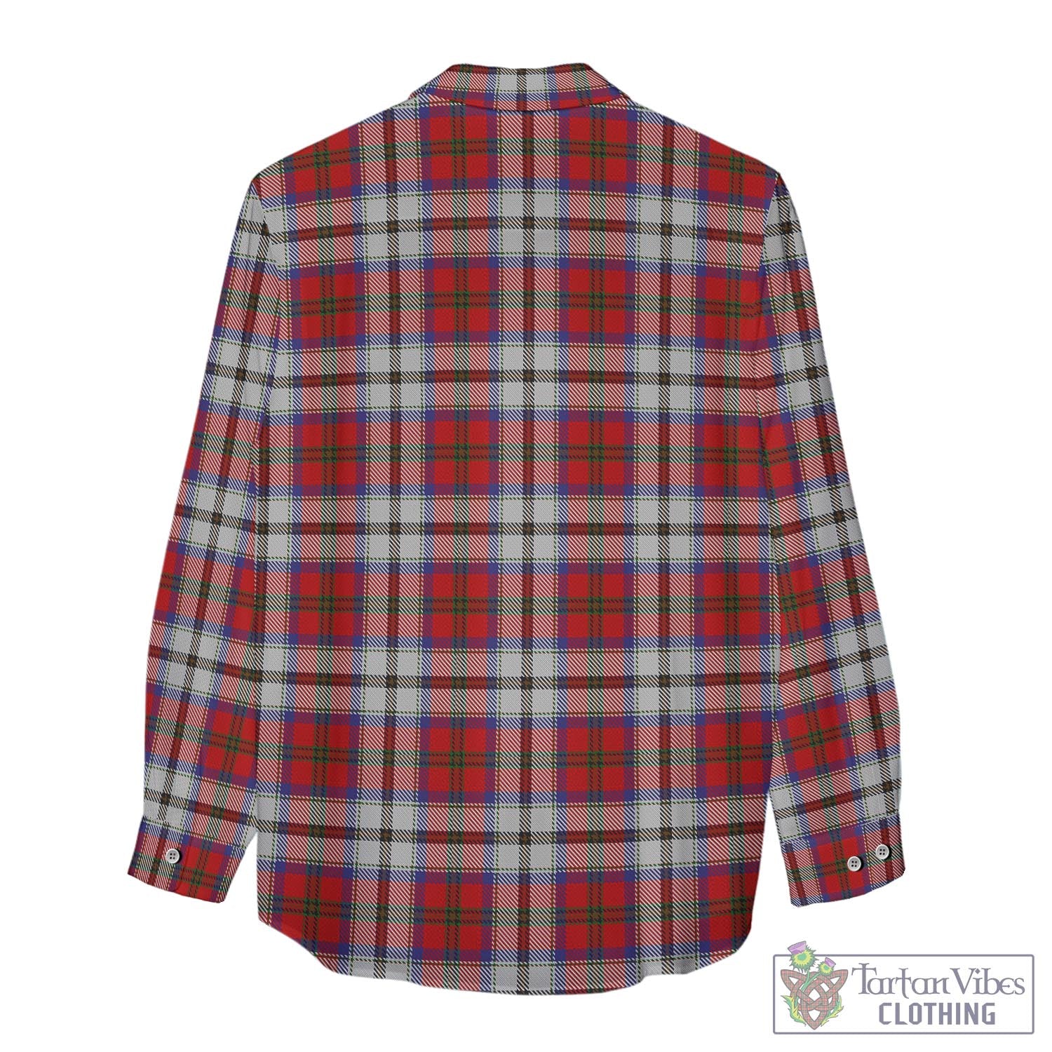 Tartan Vibes Clothing MacCulloch Dress Tartan Womens Casual Shirt with Family Crest