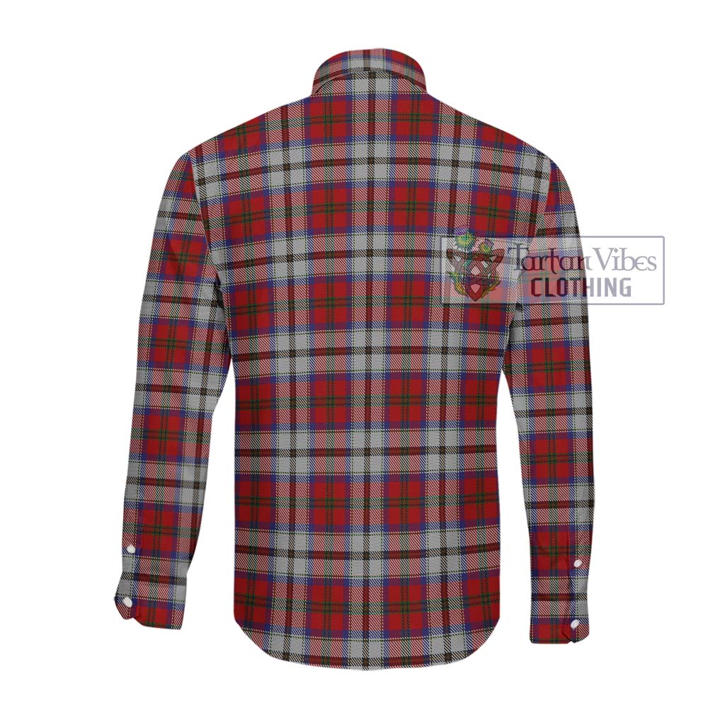 Tartan Vibes Clothing MacCulloch Dress Tartan Long Sleeve Button Shirt with Family Crest DNA In Me Style