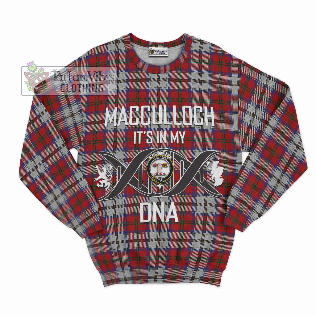 Tartan Vibes Clothing MacCulloch Dress Tartan Sweatshirt with Family Crest DNA In Me Style