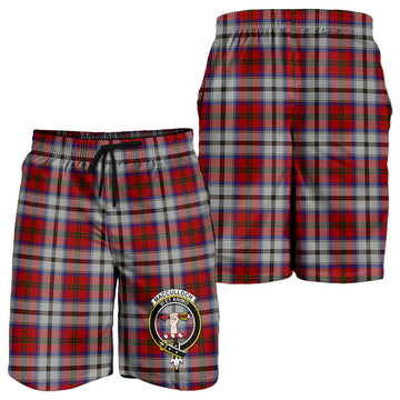 MacCulloch Dress Tartan Mens Shorts with Family Crest