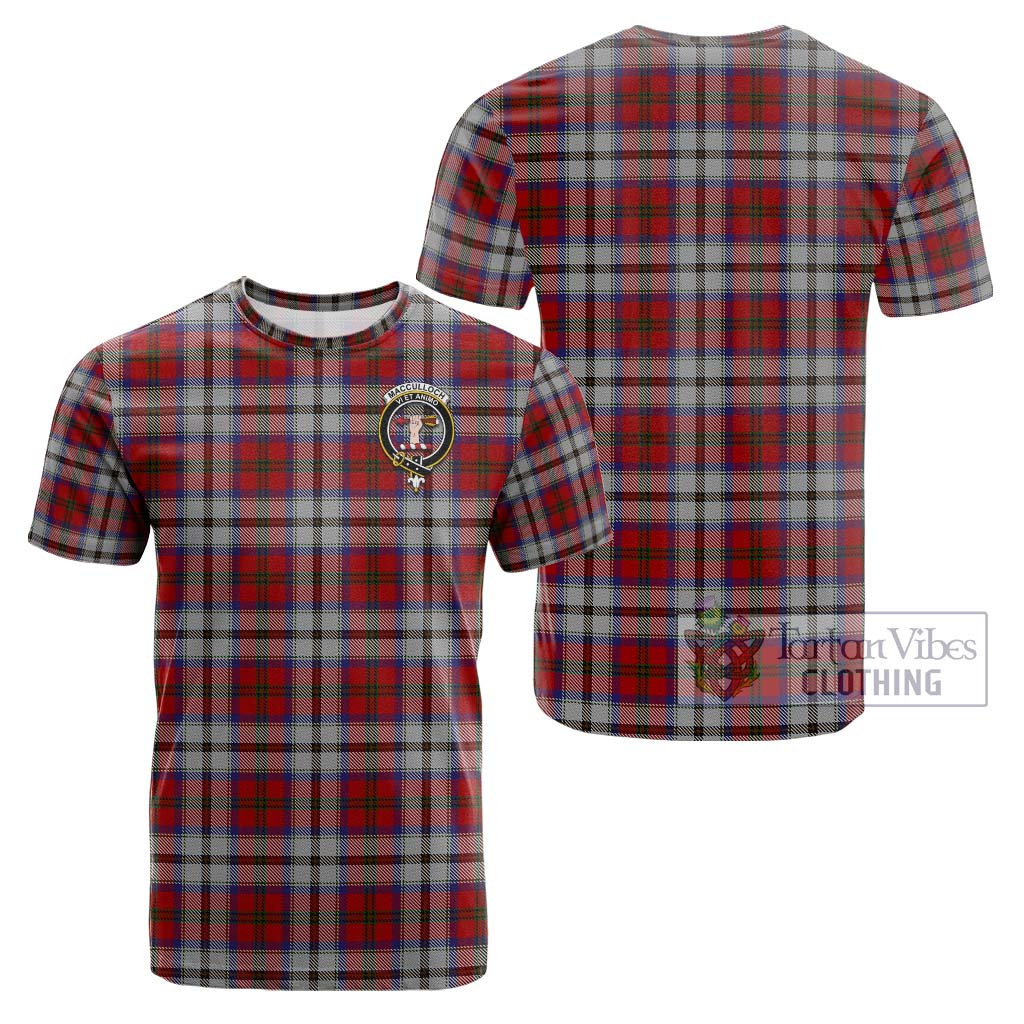 Tartan Vibes Clothing MacCulloch Dress Tartan Cotton T-Shirt with Family Crest