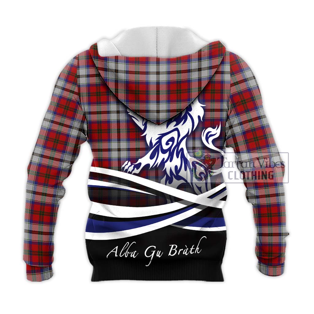 Tartan Vibes Clothing MacCulloch Dress Tartan Knitted Hoodie with Alba Gu Brath Regal Lion Emblem