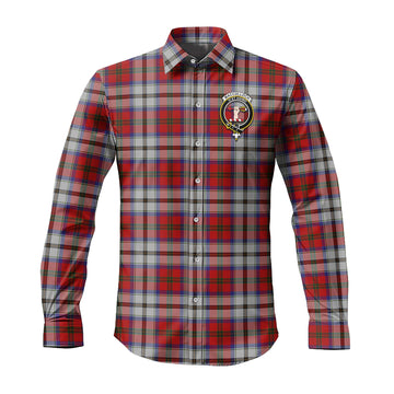 MacCulloch Dress Tartan Long Sleeve Button Up Shirt with Family Crest