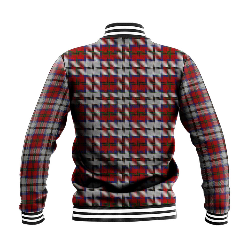 MacCulloch Dress Tartan Baseball Jacket with Family Crest - Tartan Vibes Clothing