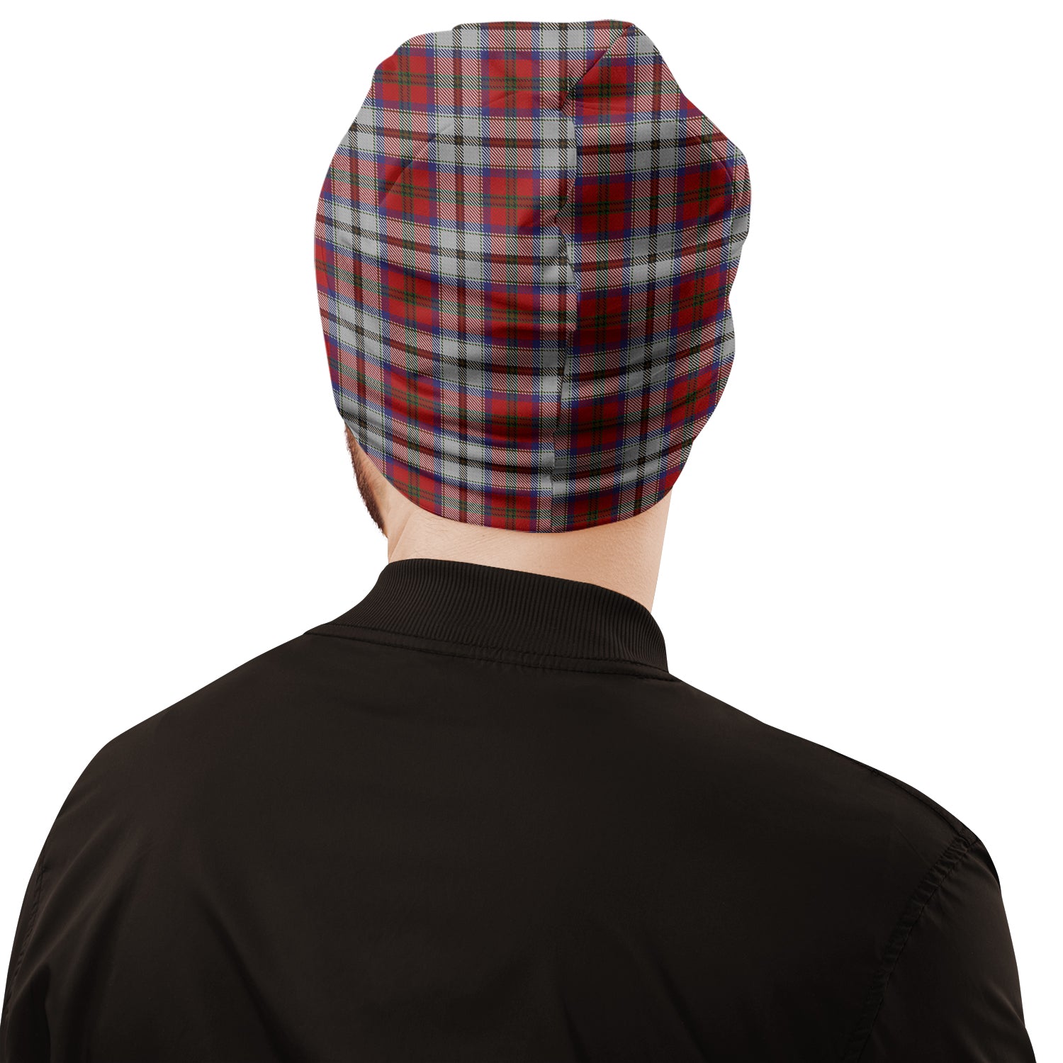 MacCulloch Dress Tartan Beanies Hat with Family Crest - Tartan Vibes Clothing