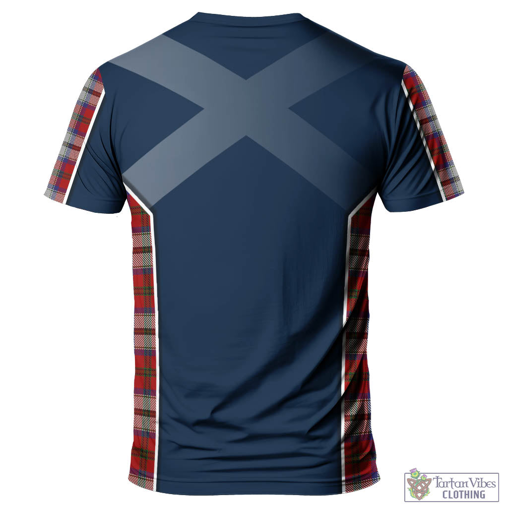 Tartan Vibes Clothing MacCulloch Dress Tartan T-Shirt with Family Crest and Scottish Thistle Vibes Sport Style