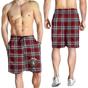 MacCulloch Dress Tartan Mens Shorts with Family Crest