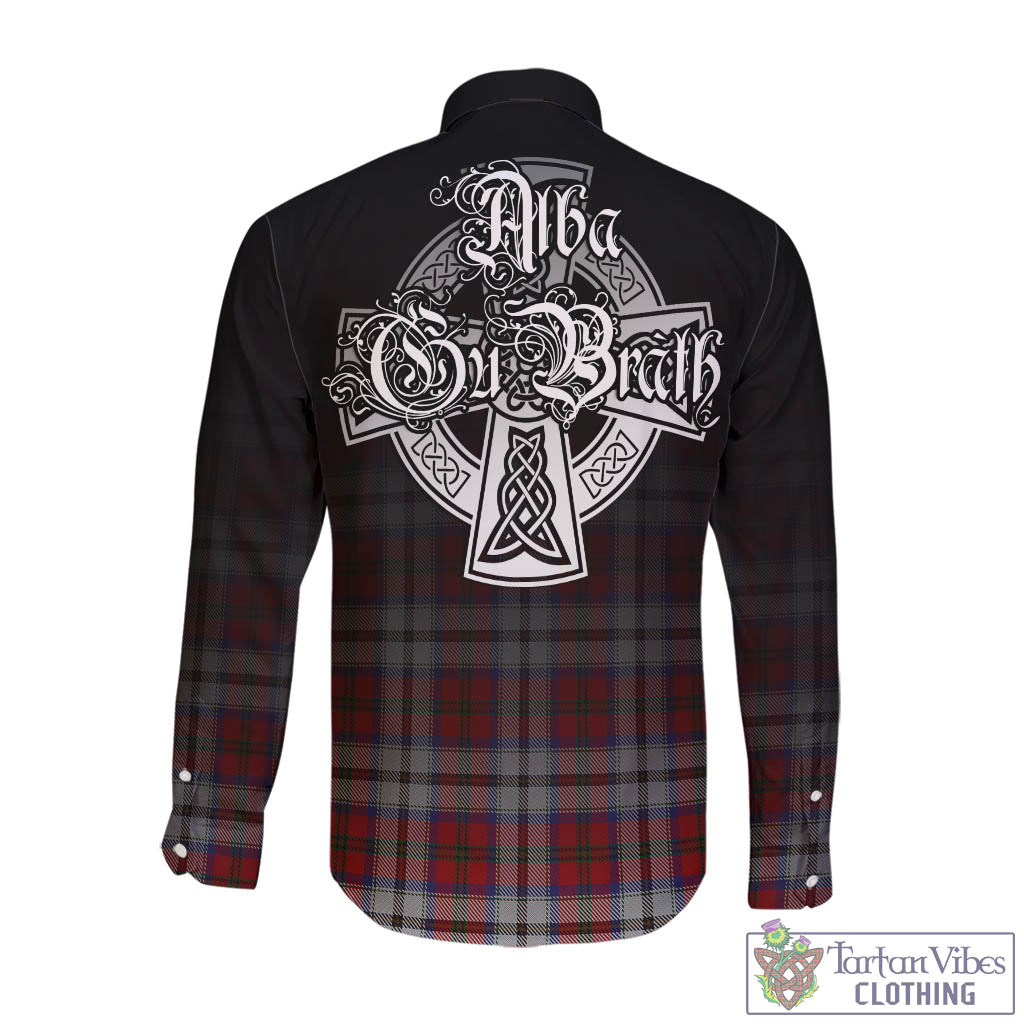 Tartan Vibes Clothing MacCulloch Dress Tartan Long Sleeve Button Up Featuring Alba Gu Brath Family Crest Celtic Inspired