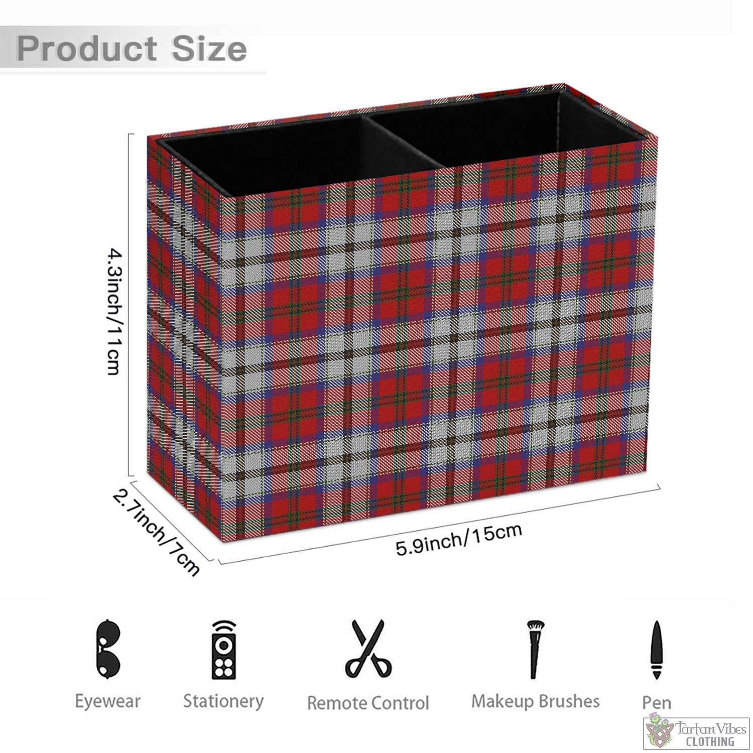 Tartan Vibes Clothing MacCulloch Dress Tartan Pen Holder